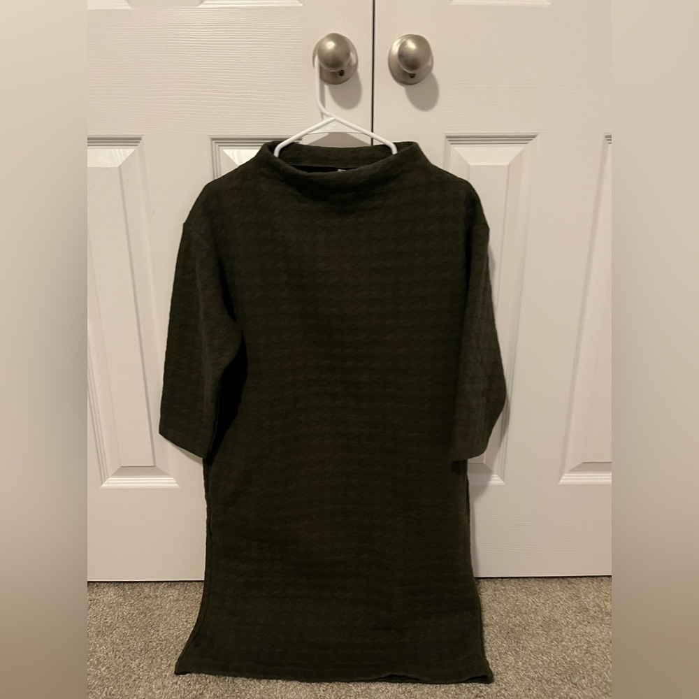 Uniqlo sweater dress - army green